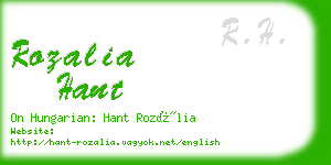 rozalia hant business card